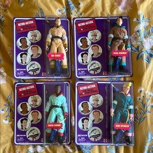 Retro-Action The Real Ghostbusters 4 Figure Set - 2010 Boxed Mattel Action Figs